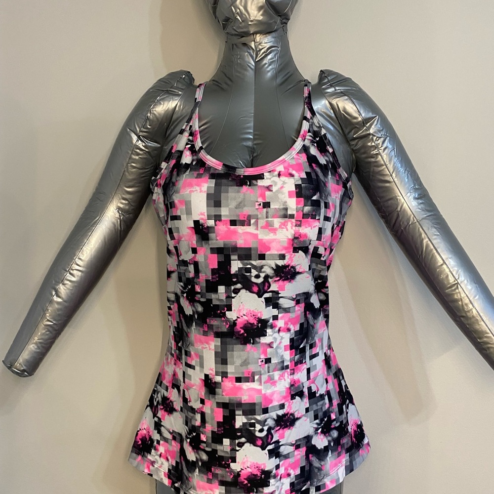 MPG Pink and Black Digital Print Camisole